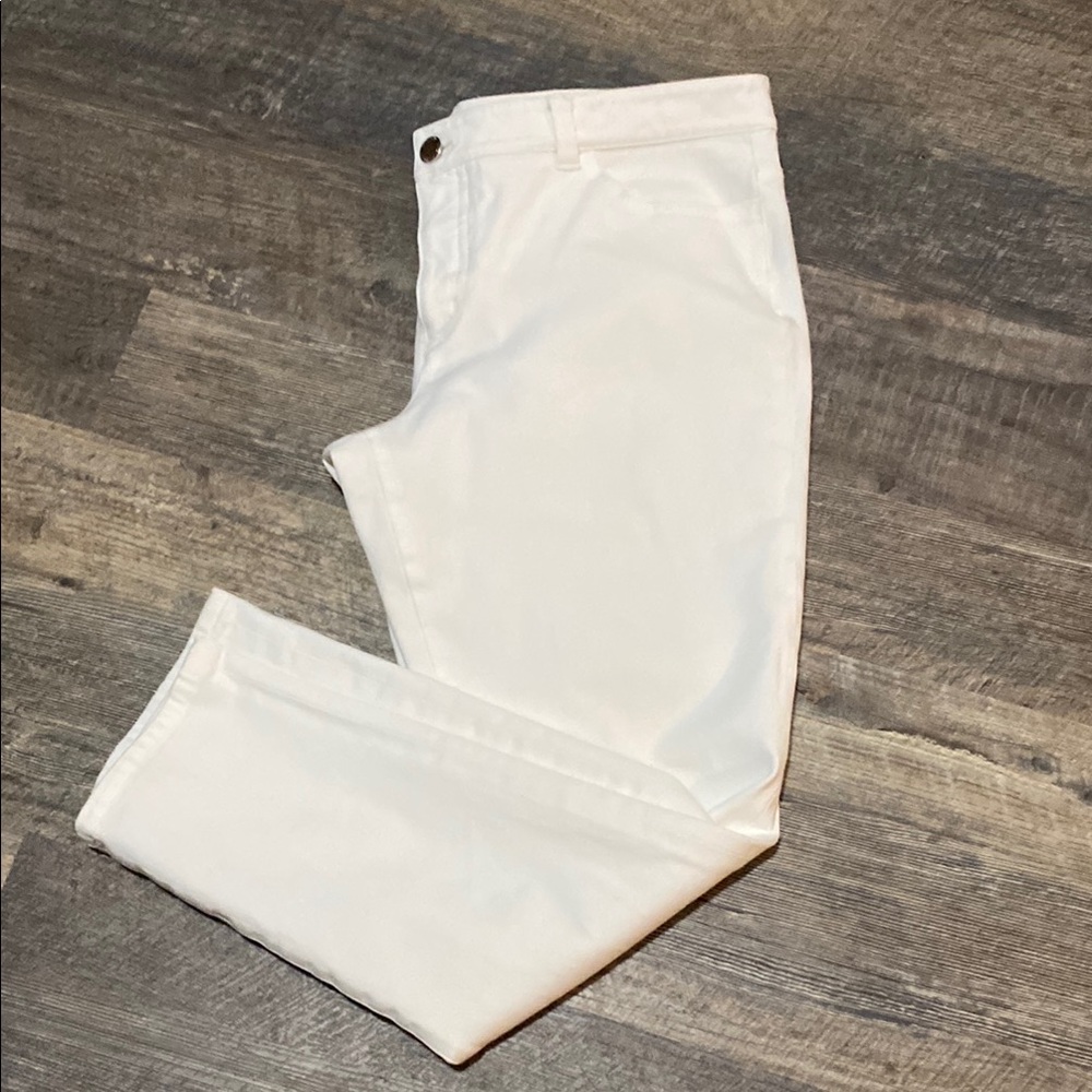 Lauren Ralph Lauren White Crop Jeans Size 12